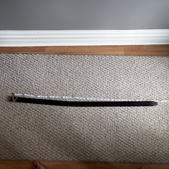 Men's Brown Belt Gold V Clasp - Picture 9 of 10